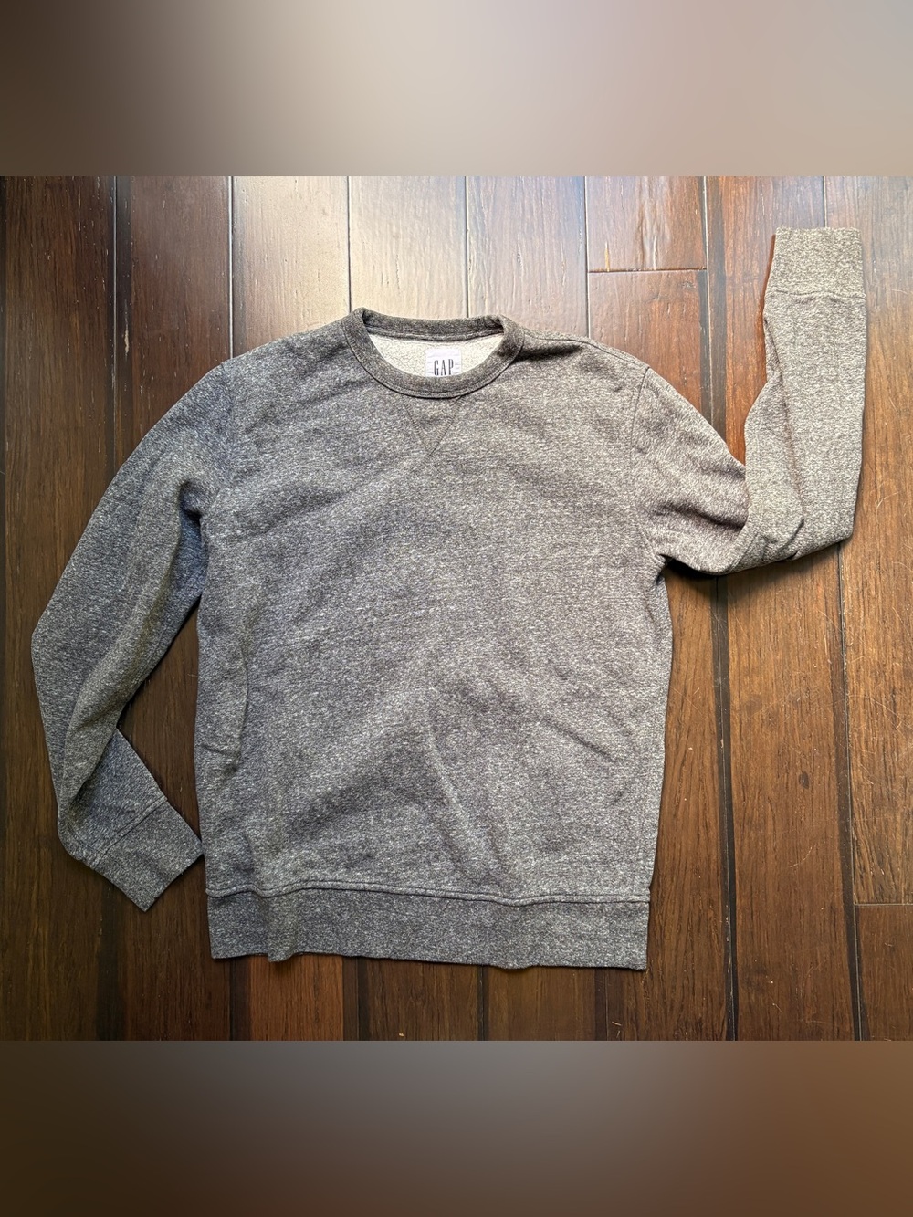 GAP Heathered Gray Womens Sweatshirt Small Fall Cozy Back to School 77% cotton